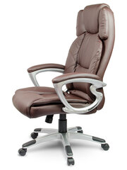 Офисное кожаное кресло Eago, коричневое цена и информация | Офисные кресла | pigu.lt