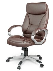 Biuro kėdė, odinė, Eago ruda kaina ir informacija | Biuro kėdės | pigu.lt