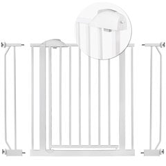 Ворота безопасности 75-105 cm белые цена и информация | Товары для безопасности детей дома | pigu.lt