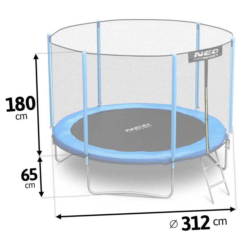 Batutas Neo Sport, 312 cm kaina ir informacija | Batutai | pigu.lt