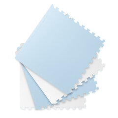 Поролоновый коврик - пазл, Ricokids, бело-голубой цена и информация | Развивающие коврики | pigu.lt