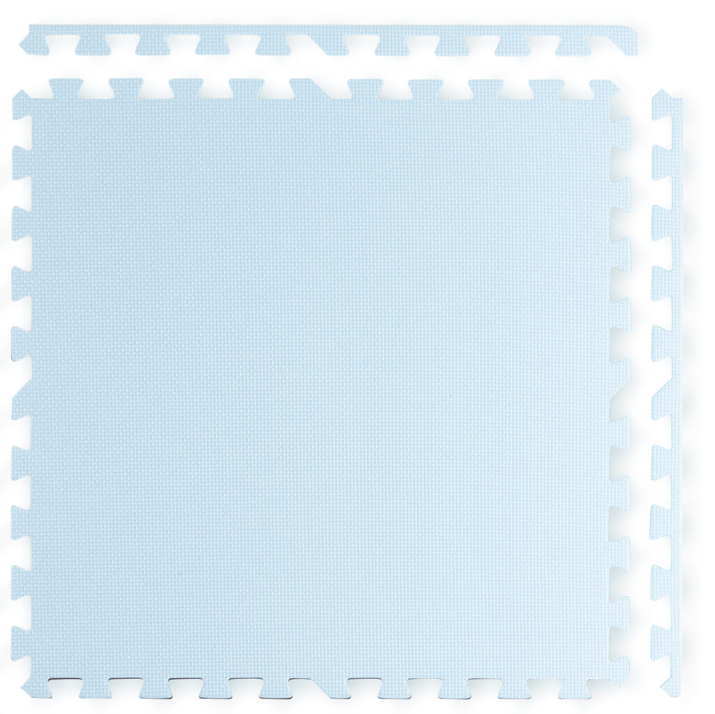 Porolono kilimėlis - dėlionė, Ricokids, balta ir mėlyna цена и информация | Lavinimo kilimėliai | pigu.lt