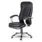 Biuro kėdė, odinė, Toronto juoda цена и информация | Biuro kėdės | pigu.lt