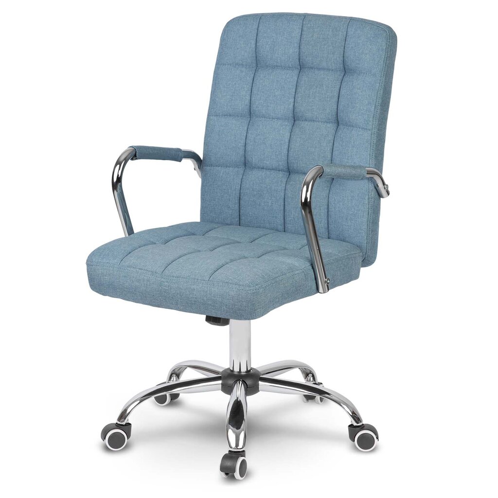 Biuro kėdė, tekstilė, mėlyna kaina ir informacija | Biuro kėdės | pigu.lt