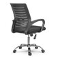 Biuro kėdė su mikro tinkleliu, juoda цена и информация | Biuro kėdės | pigu.lt