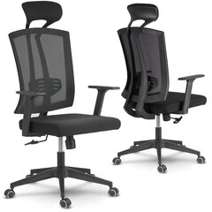 Офисный стул с микросеткой, черный цена и информация | Офисные кресла | pigu.lt