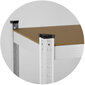 Metalinė sandėliavimo lentyna, 180 x 90 x 30cm, balta kaina ir informacija | Sandėliavimo lentynos | pigu.lt
