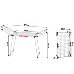 Сушилка для белья, 19 м. цена и информация | Сушилки для белья и аксессуары | pigu.lt