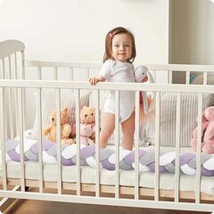 Защита кроватки - тесьма, 3m фиолетово-серая цена и информация | Детское постельное бельё | pigu.lt