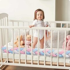 Защита кроватки - тесьма, 3m сине-розовая цена и информация | Детское постельное бельё | pigu.lt