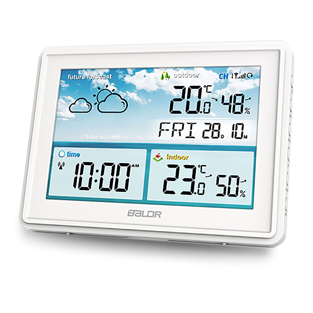 Meteorologinė stotelė su ekranu Baldr цена и информация | Meteorologinės stotelės, termometrai | pigu.lt