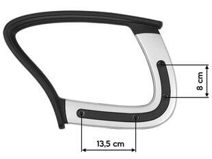 Подлокотники стула  черный цена и информация | Ручки для мебели | pigu.lt