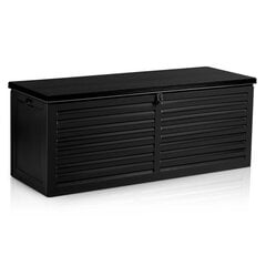 Sodo dėžė, 143,5 x 57 x 53,5 cm, juoda kaina ir informacija | Komposto dėžės, lauko konteineriai | pigu.lt