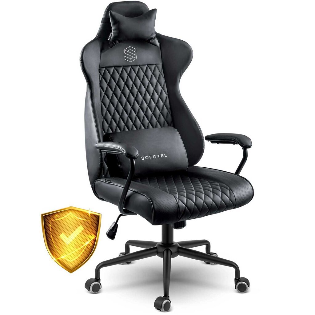Biuro kėdė, Veronac juoda kaina ir informacija | Biuro kėdės | pigu.lt