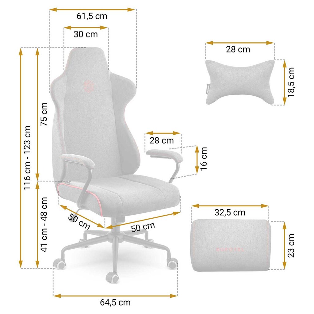 Biuro kėdė Veronac pilka kaina ir informacija | Biuro kėdės | pigu.lt