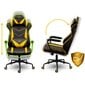 Žaidimų kėdė, Smart Gamers juoda ir geltona kaina ir informacija | Biuro kėdės | pigu.lt