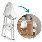Maitinimo kėdutė su stalu ir seilinuku, pilka kaina ir informacija | Maitinimo kėdutės | pigu.lt