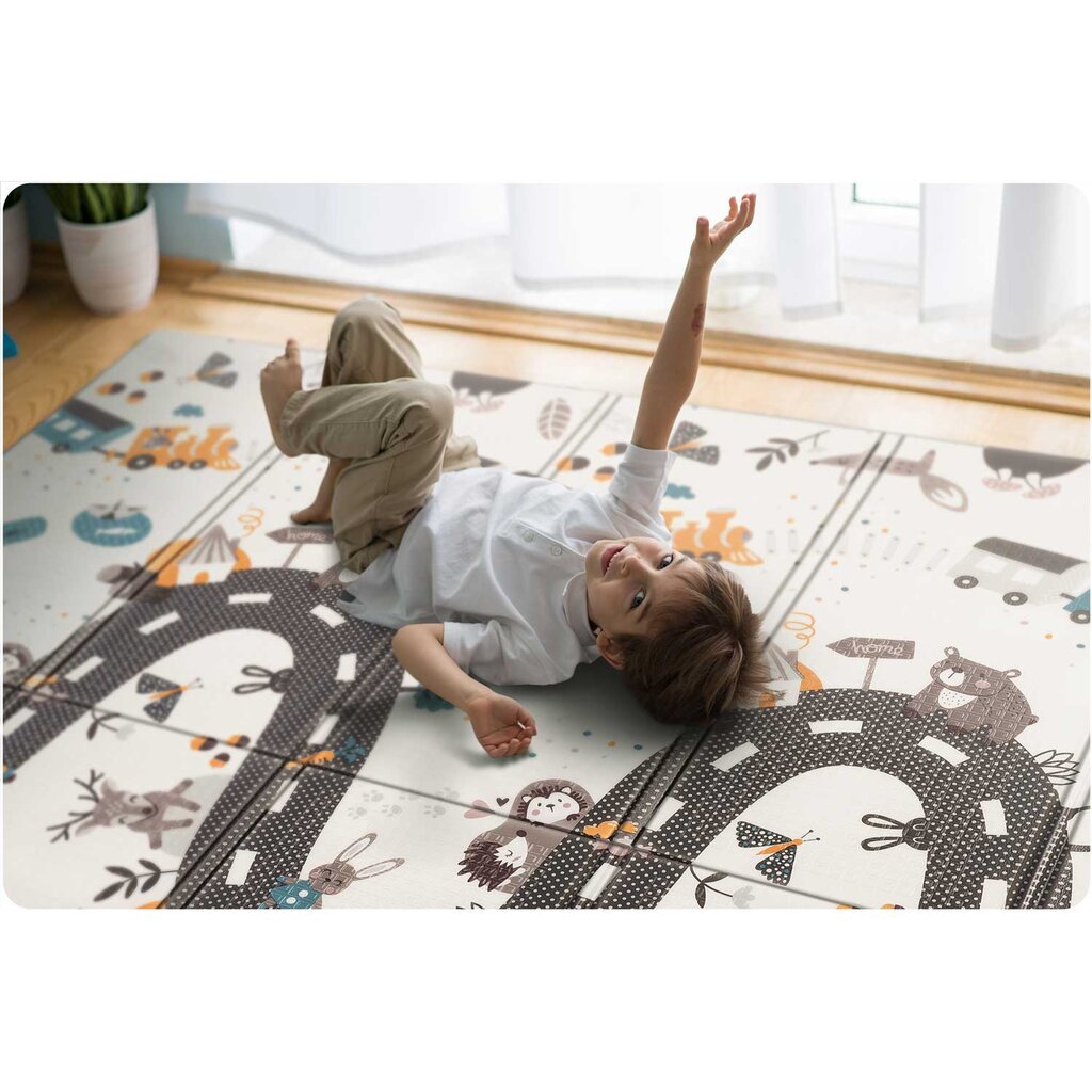 Sulankstomas dvipusis lavinamasis kilimėlis цена и информация | Žaislai kūdikiams | pigu.lt