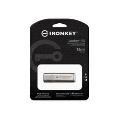 Kingston IronKey VP50c, 16ГБ, USB-C цена и информация | USB накопители | pigu.lt