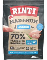 Rinti Max-i-mum Junior su vištiena, 4 kg kaina ir informacija | Sausas maistas šunims | pigu.lt