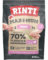 Rinti Max-i-mum Mini Adult su vištiena, 4 kg kaina ir informacija | Sausas maistas šunims | pigu.lt