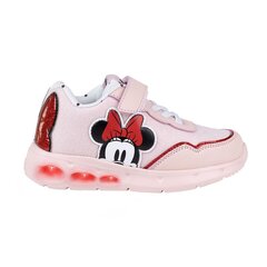 Кроссовки со светодиодами Minnie Mouse Розовый цена и информация | Детская спортивная обувь | pigu.lt