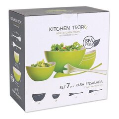 Салатница New Kitchen Tropic, пластик, 7 шт.(12.8 x 25.7 x 25.8 см) цена и информация | Посуда для хранения еды | pigu.lt