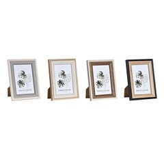 Фото рамка DKD Home Decor Чёрный Серый Коричневый Белый Тропический Деревянный MDF (20 x 1,5 x 25 cm) (4 штук) цена и информация | Рамки, фотоальбомы | pigu.lt