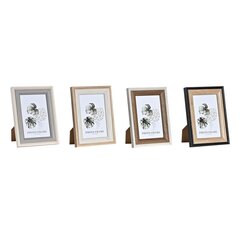 Фото рамка DKD Home Decor Серый Бежевый Коричневый Белый Тропический Деревянный MDF (15 x 1,5 x 20 cm) (4 штук) цена и информация | Рамки, фотоальбомы | pigu.lt