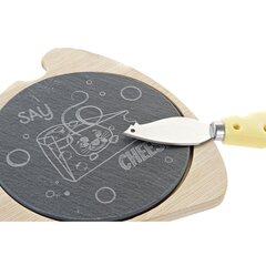 Сырная доска DKD Home Decor Say Cheese Доска Бамбук (28,5 x 20 x 2,3 cm) цена и информация | Посуда, тарелки, обеденные сервизы | pigu.lt