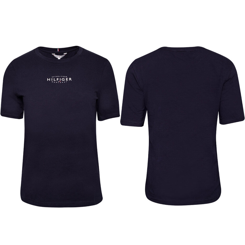 Tommy Hilfiger marškinėliai moterims 47816, mėlyni цена и информация | Marškinėliai moterims | pigu.lt