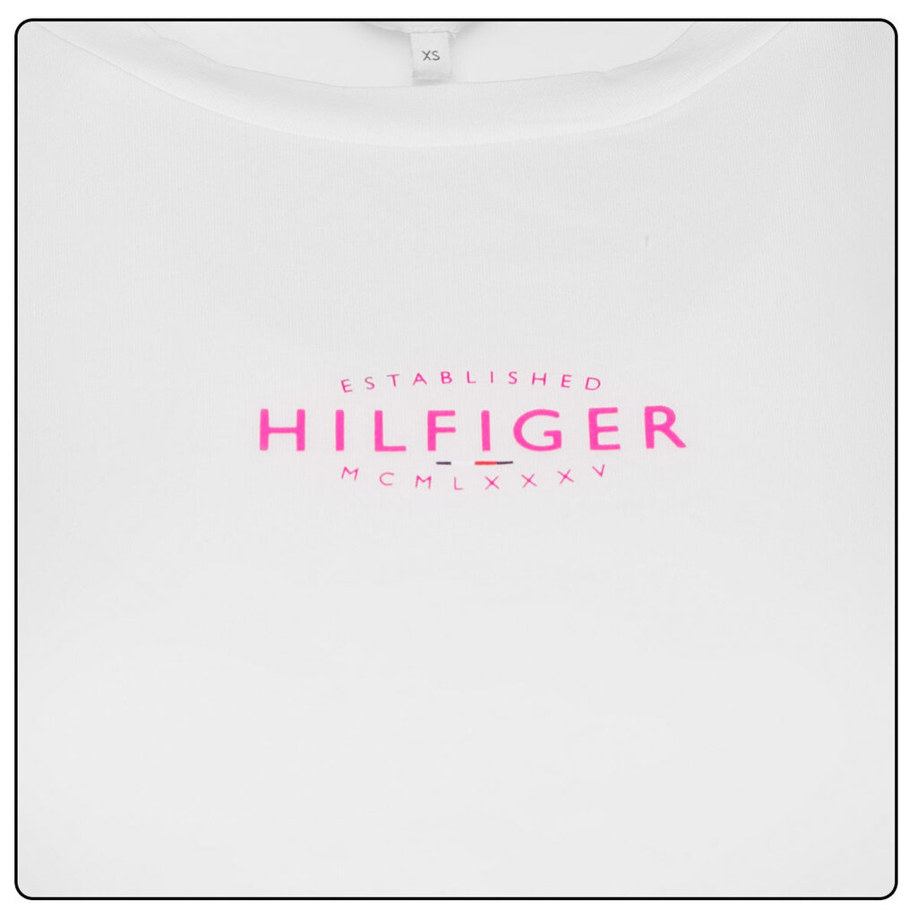 Tommy Hilfiger marškinėliai moterims 47815, balti kaina ir informacija | Marškinėliai moterims | pigu.lt
