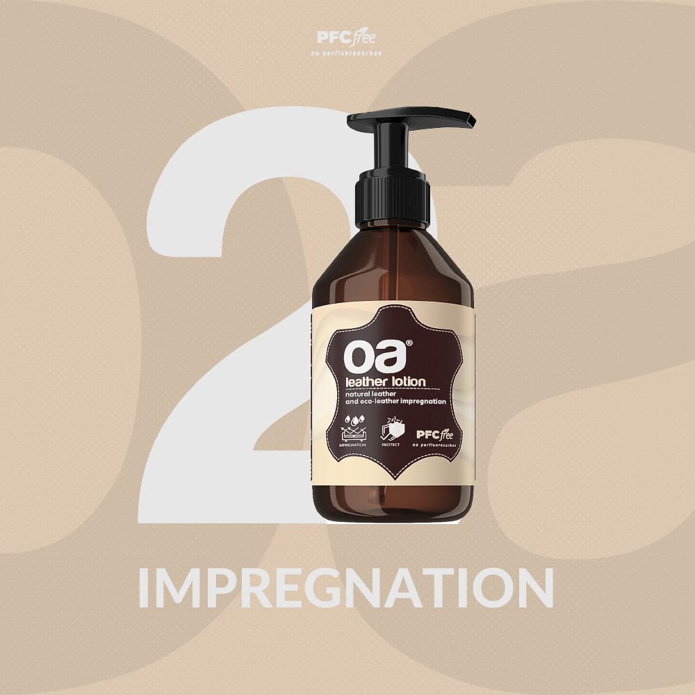 OA Odos apsaugos priemonė Leather Lotion odos impregnavimas, 500 ml цена и информация | Valikliai | pigu.lt