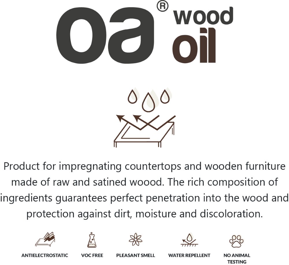 OA Medienos alyva Wood Oil medienos konservantas, 250 ml kaina ir informacija | Valikliai | pigu.lt