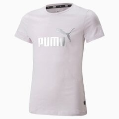 Puma детская футболка Essentials+ Logo Youth 846953*47, светло-розовый 4064537664087 цена и информация | Рубашки для девочек | pigu.lt