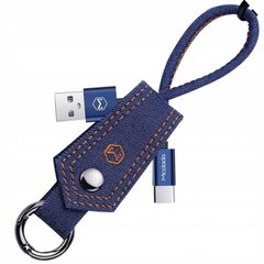 Mcdodo телефонный кабель короткий BRELOK JEANS USB на USB-C USB TYPE C QC 15 см с оплеткой цена и информация | Кабели для телефонов | pigu.lt