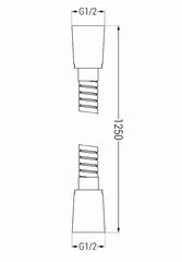 Mexen dušo žarna 125 cm, black kaina ir informacija | Maišytuvų ir dušų priedai | pigu.lt