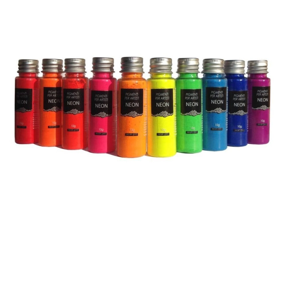Pigmentų rinkinys Neon - 10 x 10 g kaina ir informacija | Piešimo, tapybos, lipdymo reikmenys | pigu.lt
