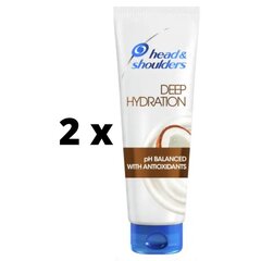 Кондиционер HEAD & SHOULDERS Deep Hydration, 220 мл x 2 шт., упаковка цена и информация | Бальзамы, кондиционеры | pigu.lt