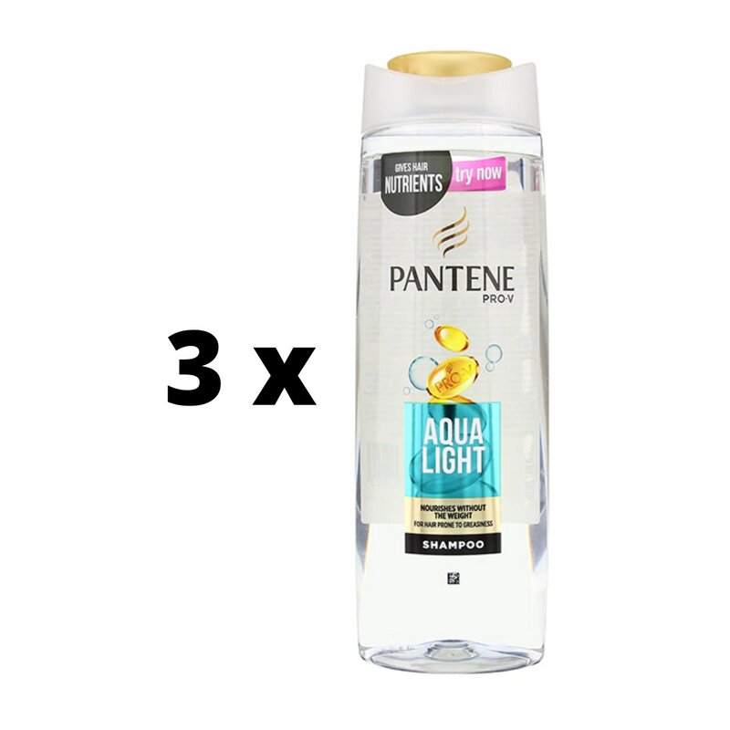 Šampūnas Pantene Fine Aqua Light, 400 ml x 3 vnt. цена и информация | Šampūnai | pigu.lt