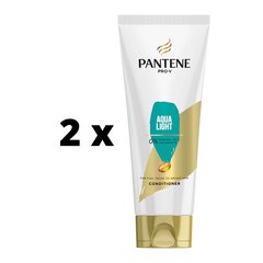 Бальзам Pantene Aqua Light, 200 мл x 2 шт., упаковка цена и информация | Бальзамы, кондиционеры | pigu.lt