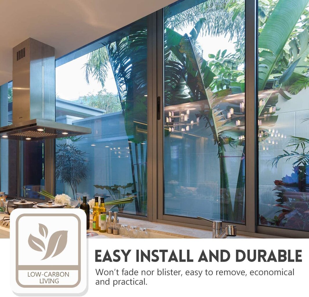 Atspindinti lango plėvelė – šilumos kontrolė ir privatumas - UV apsaugos lipdukas 1 vnt kaina ir informacija | Interjero lipdukai | pigu.lt
