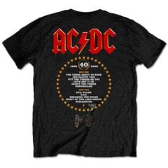 Мужская футболка AC/DC FTATR 40th, с короткими рукавами цена и информация | Футболка мужская | pigu.lt