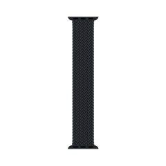 Плетёный Монобраслет — Черный 42/44/45mm, Large (L) цена и информация | Аксессуары для смарт-часов и браслетов | pigu.lt