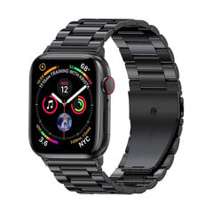 Ремешок из нержавеющей стали для Apple Watch — Черный 38/40/41mm цена и информация | Аксессуары для смарт-часов и браслетов | pigu.lt