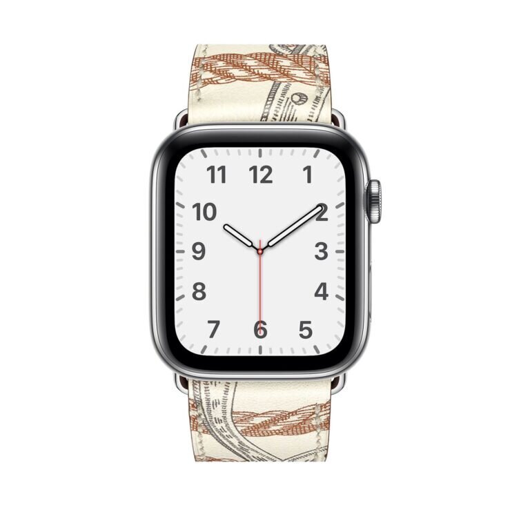 Beep Single Tour Watch Band Blanc Print Brown цена и информация | Išmaniųjų laikrodžių ir apyrankių priedai | pigu.lt