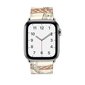 Beep Single Tour Watch Band Blanc Print Brown kaina ir informacija | Išmaniųjų laikrodžių ir apyrankių priedai | pigu.lt