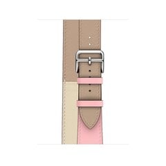 Кожаный ремешок Double Tour для Apple Watch — Rose Craie 42/44/45 мм цена и информация | Аксессуары для смарт-часов и браслетов | pigu.lt