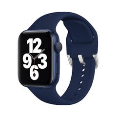 Силиконовый ремешок Active для Apple Watch — Темно-синий 38/40/41mm цена и информация | Аксессуары для смарт-часов и браслетов | pigu.lt