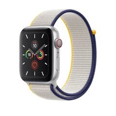 Кожаный ремешок для Apple Watch — Белый 42/44/45mm цена и информация | Аксессуары для смарт-часов и браслетов | pigu.lt